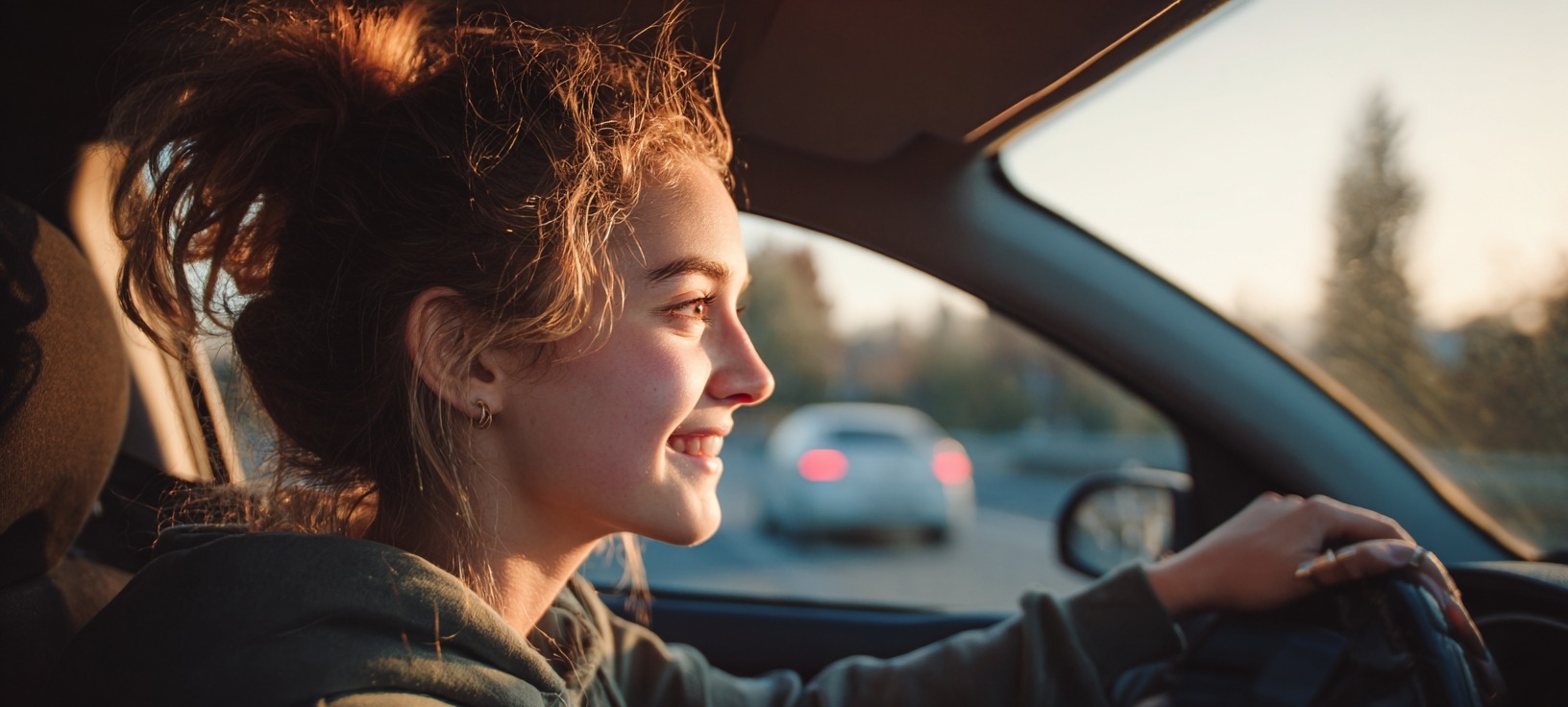 an excited teen driver in new mexico