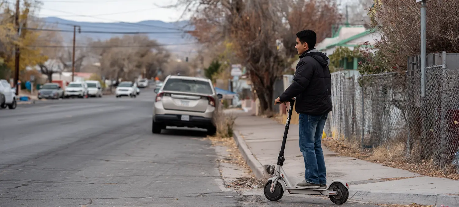 an albuquerque e-scooter rider has the same rights as car drivers