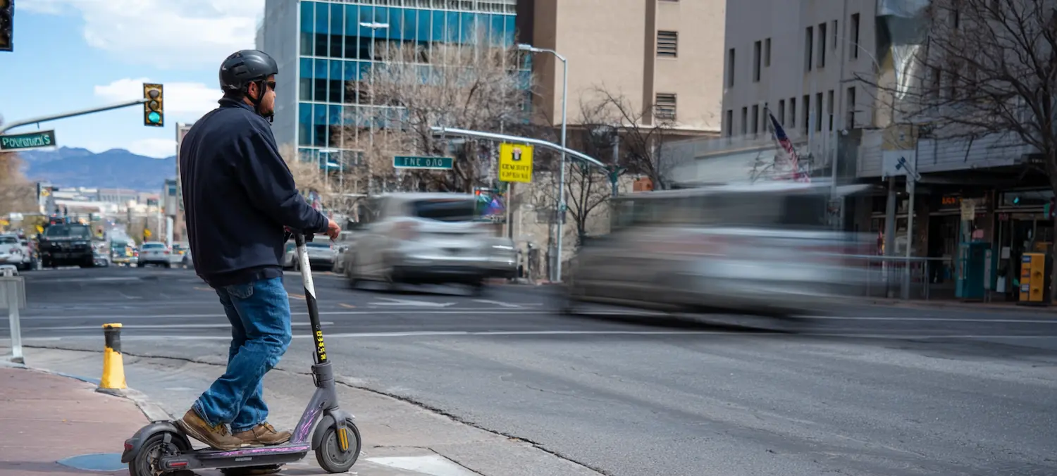 will this e-scooter riders car insurance cover him